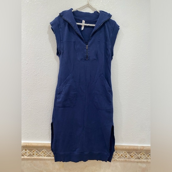 Anthropologie Daily Practice Meru Shift Dress navy blue size S - Picture 2 of 5